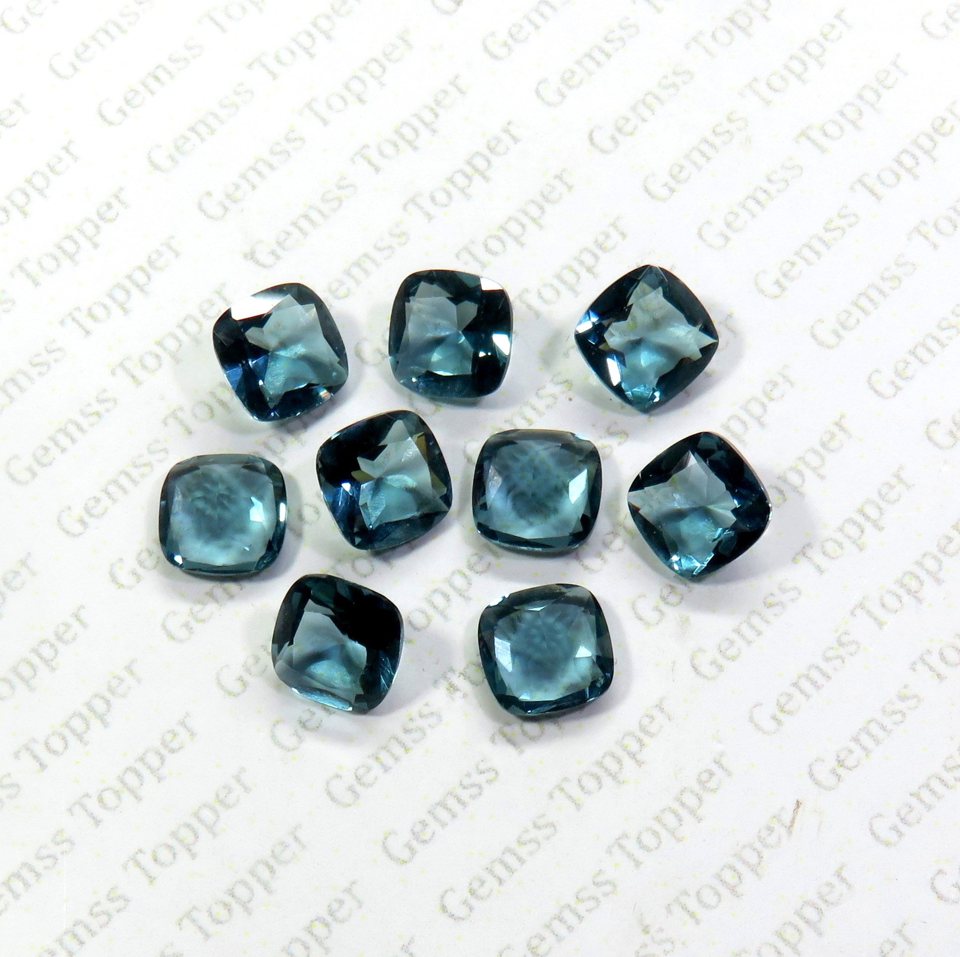 London Blue Topaz 10x10 mm Cushion Cut